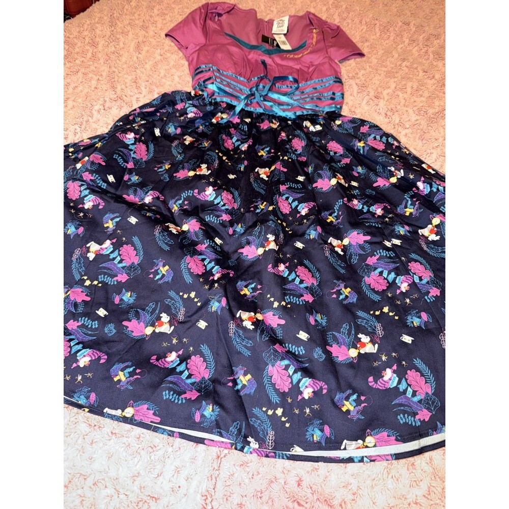 Disney Parks Dress Shop Alice In Wonderland Her Universe Small NWT Purple Blue